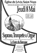 Affiche du concert