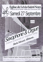 Affiche du concert