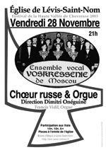Affiche du concert