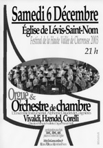 Affiche du concert