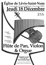 Affiche du concert