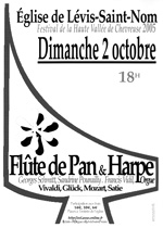 Affiche du concert