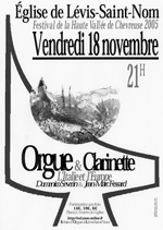 Affiche du concert